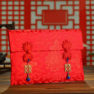 结婚提亲彩礼袋超大号聘金万元布红包创意个性礼金婚礼订婚利是封