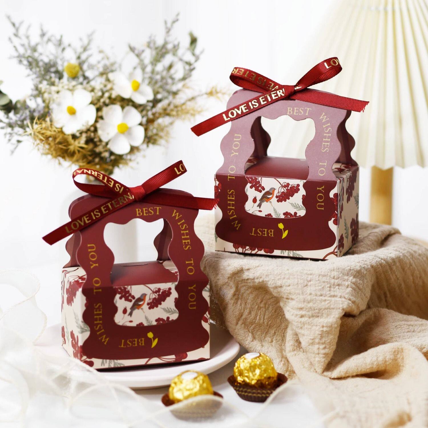 结婚喜糖盒子新款欧式婚礼回礼伴手礼糖果包装袋子高级感礼盒空盒