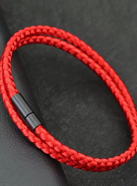 2025年新款简约风格龙骨绳手链适合男女双层缠绕百搭个性设计手绳