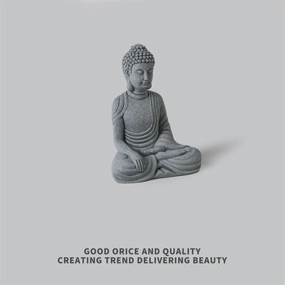 无聊了念念经！考试前拜拜 静一静 小坐佛 摆件 佛像石佛石头