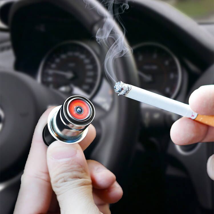 车载12V点烟头汽车用点烟器打火机车内电子加热打火器极速热