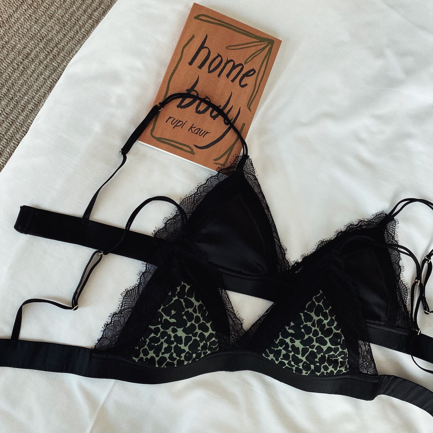 hey beau eve 法式无钢圈真丝三角杯 薄垫内衣  性感舒适大胸显小