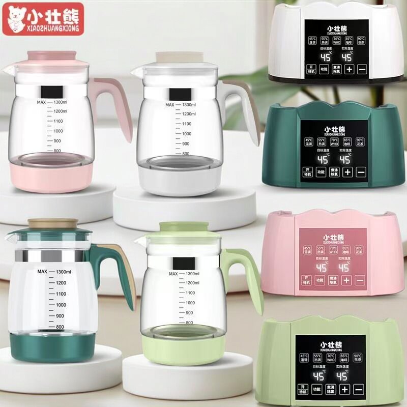 小壮熊恒温调奶器玻璃水壶原装