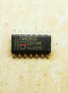 集成IC电路芯片74HC393  74HC393D  HC393  SOP14  3.9MM原装拆机