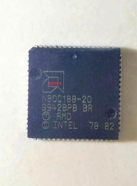 集成IC电路芯片N80C188XL20  N80C188  PLCC原装拆机质量保证