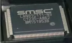 集成IC 电路芯片LAN91C111-NS,LAN91C111长方形原装拆机质量保证