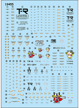 中环水贴纸 MG 伍德沃特TR-6水贴 高达模型专用贴纸19455