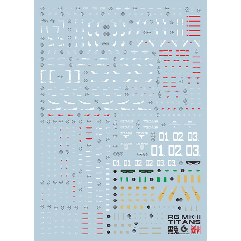 RG马克兔模型荧光水贴纸EVO