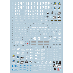 EVO水贴 MG 杰斯塔 杰斯塔加农 RGM-96X 荧光 MG167