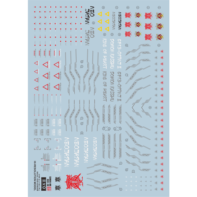 HIRM神高达模型荧光水贴纸EVO