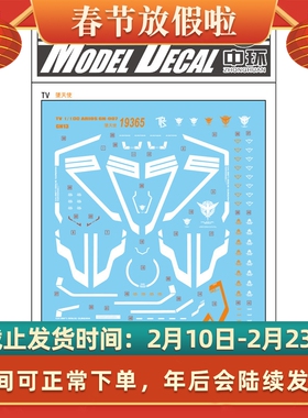 中环水贴19365 TV 1/100 ARIOS GN-007堕天使GN13普通 模型水贴纸