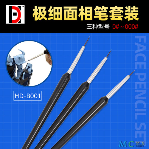 HD模型高达手办gk涂装渗线勾线细