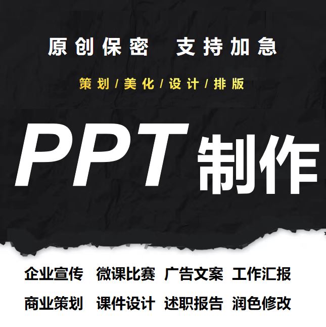 PPT制作代做设计美化定制修改帮做汇报课件制作总结述职工作汇报