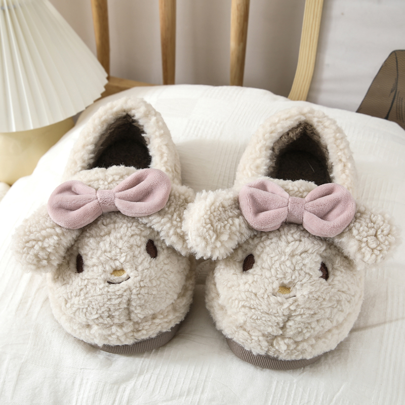 宿舍棉拖鞋保暖包跟少女