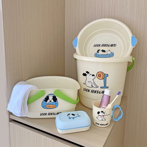 可爱脸盆学生宿舍洗漱桶盆套装