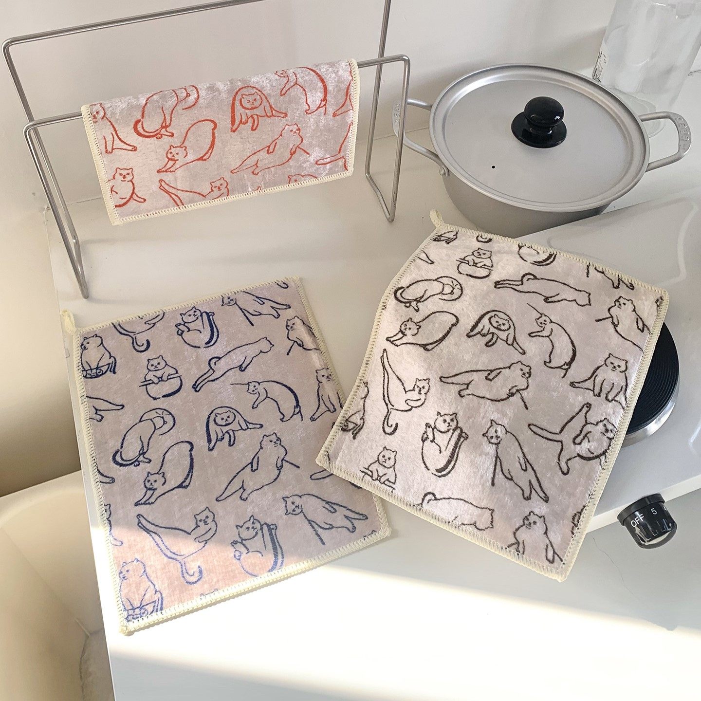 可爱家用抹布厨房专用洗碗巾不沾油不留水渍不掉毛吸水百洁布加厚,家庭/个人清洁工具,抹布,淘宝优惠券,粉丝福利购,淘宝优惠卷