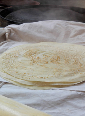 永康特产美食纯手工小麦饼咸香味卷菜有嚼劲夹肉饼皮当天现做新鲜