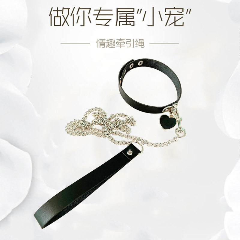 时尚精美乳贴情绪小情调主人独享可爱软妹少女项圈女仆情趣牵引绳