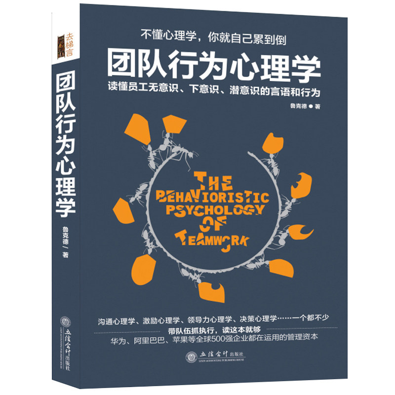 行为心理学畅销书 去梯言 团队行为心理学 给你一个团队你要怎么管  经济管理书籍 团队执行力畅销书图片
