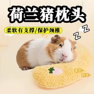荷兰猪枕头专用解闷玩具睡窝迷你保暖过冬豚鼠天竺鼠毛绒宠物用品