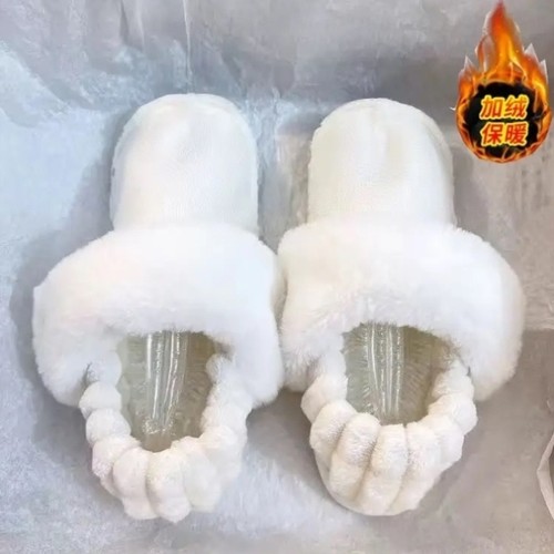 洞洞鞋毛绒内胆冬款棉鞋套可拆卸棉拖鞋加绒内胆替换鞋垫保暖内芯