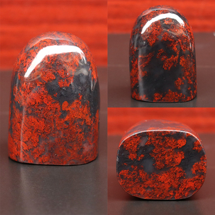 天然鸡血玉石闲章小印章闲章篆刻石料书法国画随形写毛笔字引首章