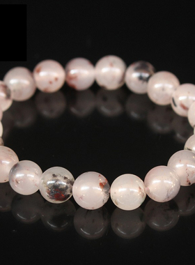 玉逸 天然玉石印章 桂林鸡血玉挂件 女士手链 手镯手链玉化款水墨