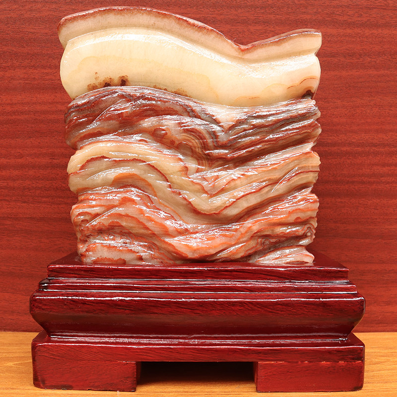 天然石材奇石摆件猪肉石五花肉桌面装饰雕刻石19*21*9cm5890g摆件,饰品/流行首饰/时尚饰品新,摆件,淘宝优惠券,粉丝福利购,淘宝优惠卷