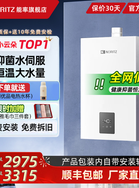 能率燃气热水器13/16升小云朵S家用恒温抑菌水伺服EP2A天然气