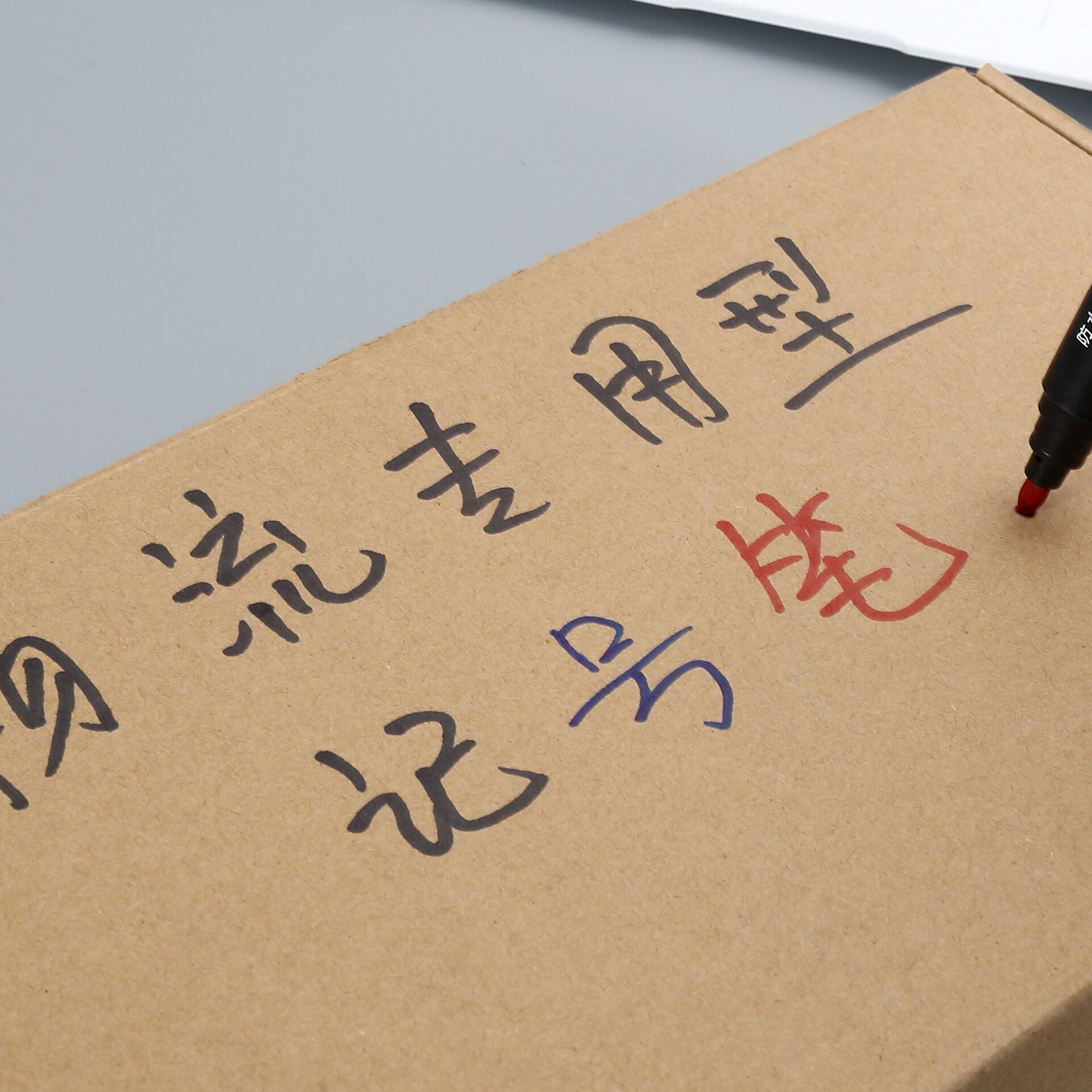 마커 펜 방수 지워지지 않는 유성 대형 펜 속건성 두꺼운 펜 익스프레스 물류 마킹 레드 블랙 블루 잉크 펜