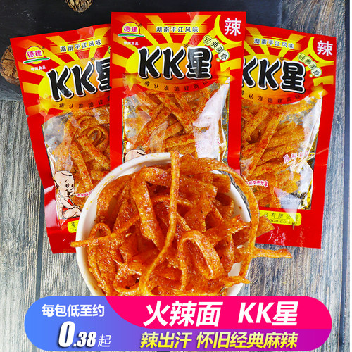 湖南KK星爆辣丝面筋辣条儿时味道