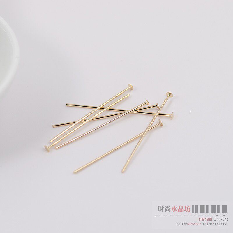 DIY 수제 페르시 쥬얼리 액세서리 페르시 소재 골드|실버|블랙 플랫 바닥 T 핀 1.5 위안 10G