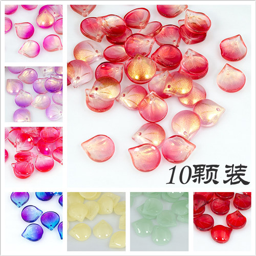 琉璃花瓣古风汉服手工发簪材料