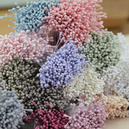 手工DIY韩版哑光花芯花心火柴头花蕊和风细工花蕊材料饰品配件