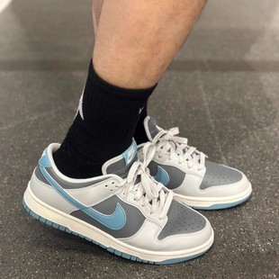男子百搭舒适薄底防滑耐磨低帮蓝灰板鞋 Low HF5441 Dunk Nike