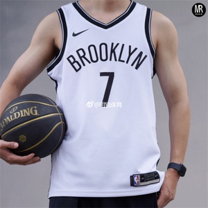 Nike/耐克布鲁克林篮网队男子时尚运动休闲透气篮球服CW3584-108