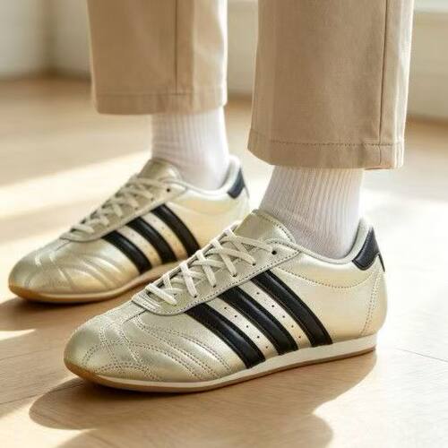Adidas originals Taekwondo 女款银色百搭舒适低帮德练鞋 JP8132