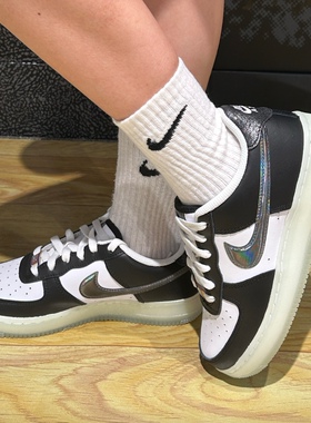 Nike Air Force 1大童黑白色休闲舒适减震低帮儿童板鞋FZ5529-103