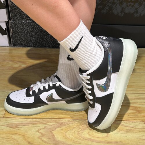 Nike Air Force 1大童黑白色休闲舒适减震低帮儿童板鞋FZ5529-103