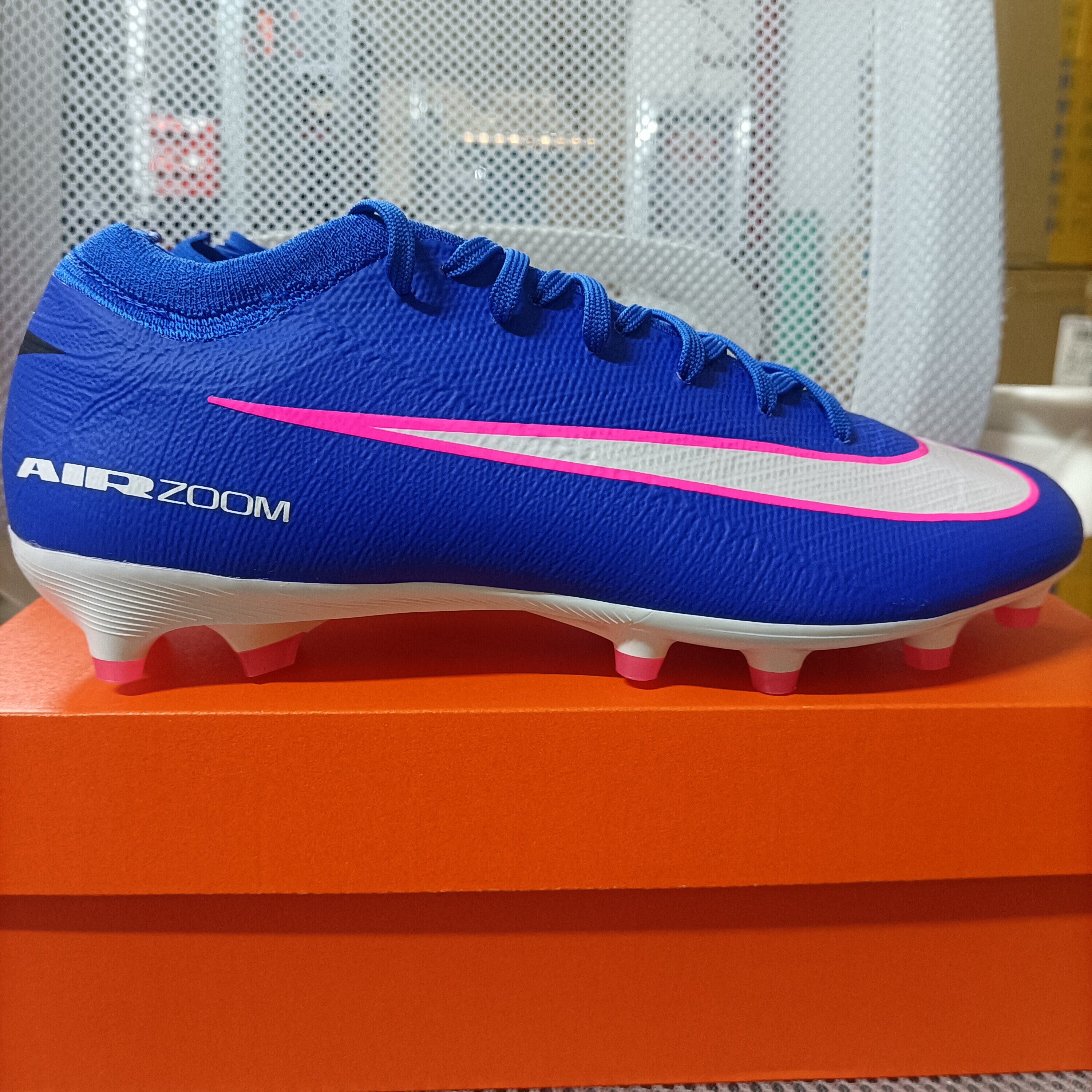 Nike Mercurial Vapor 16 Pro 男女同款赛车蓝足球鞋 FQ8684-446