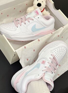 NIKE Jordan Stadium 90 女款粉白防滑耐磨低帮篮球鞋 HQ1193-141