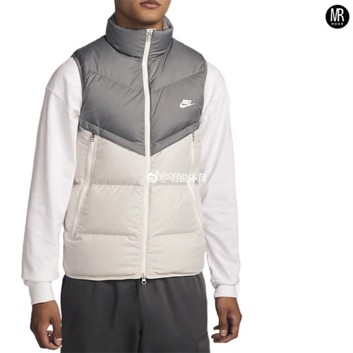Nike舒适拉链保暖羽绒马甲背心