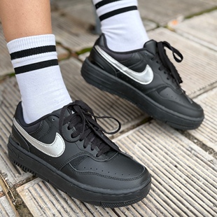 Nike Gamma Force 女款黑色舒适百搭潮流增高低帮板鞋 HQ1674-001