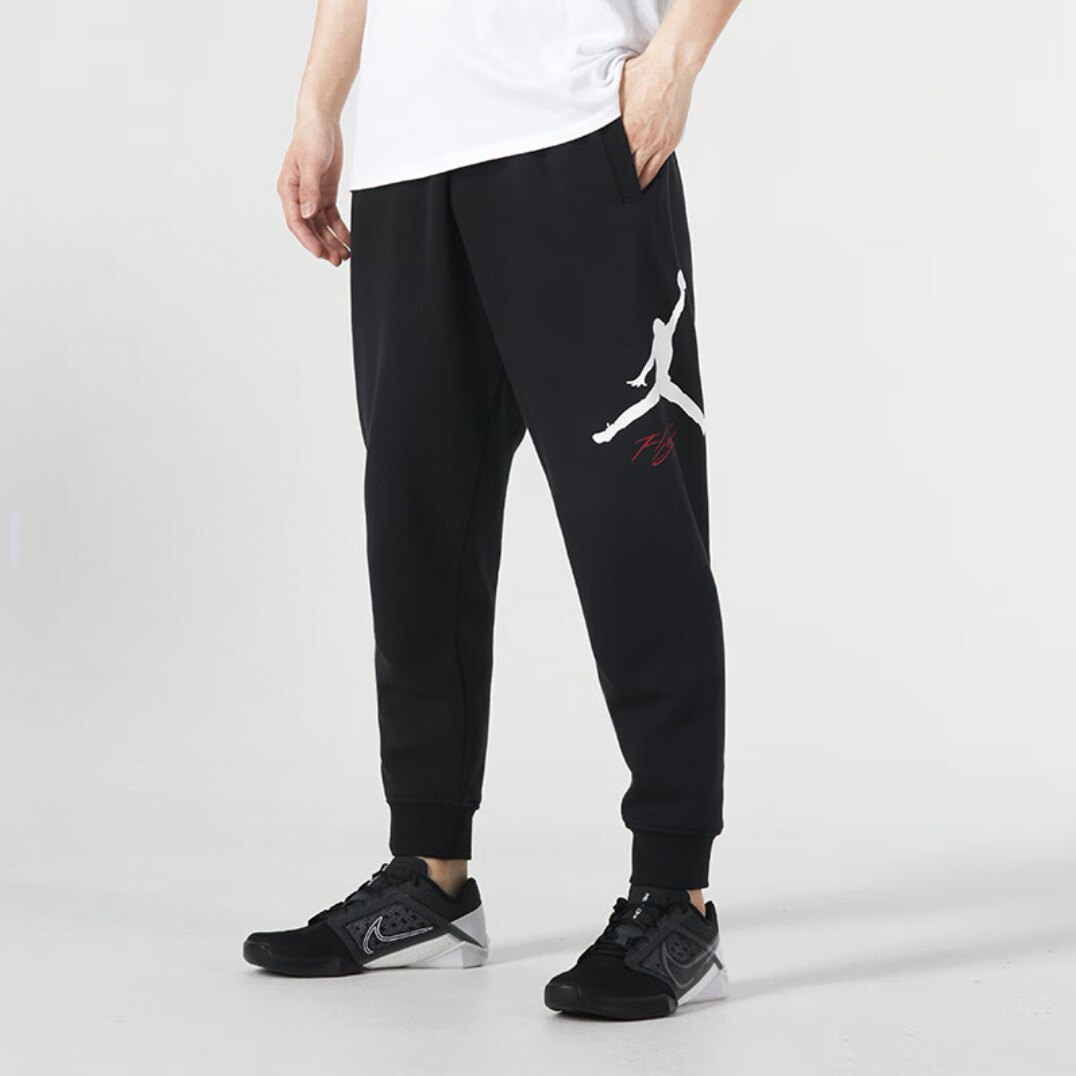 耐克/NIKE JORDAN 新款男子运动宽松休闲加绒针织长裤 FD7346-010,运动服/休闲服装,运动长裤,淘宝优惠券,粉丝福利购,淘宝优惠卷