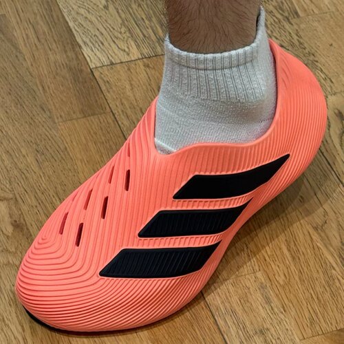 Adidas Purechill男女同款珊瑚粉黑舒适透气低帮生活休闲鞋LC1225