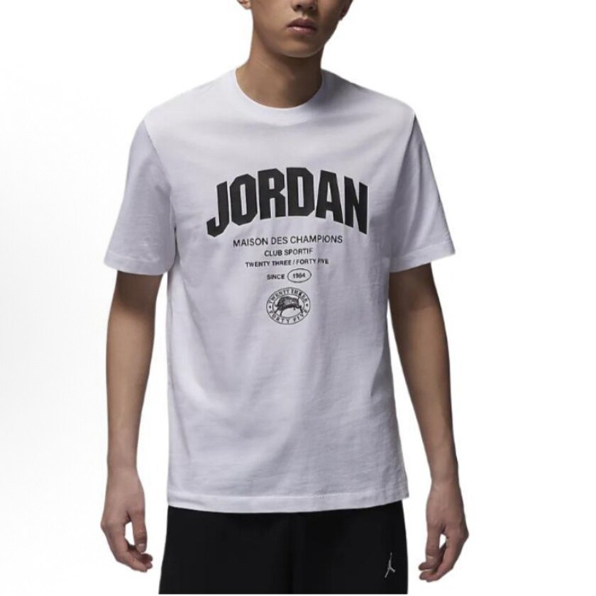 Jordan J SPRT WM DF SS TEE男款白色乔丹圆领短袖T恤 FZ1926-100图片