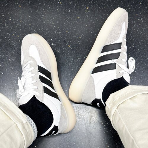 Adidas BARREDA DECODE男女同款白色时尚舒适百搭低帮板鞋 JI2315