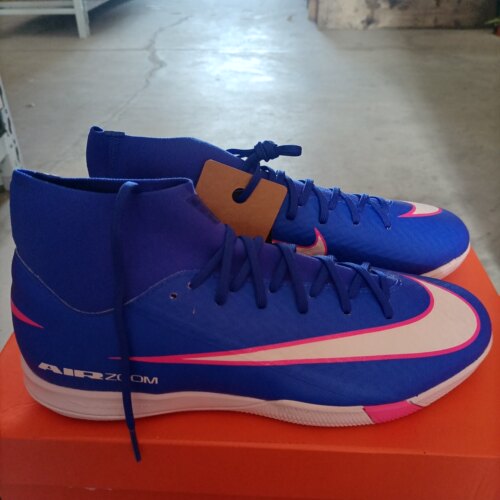 Nike Mercurial Superfly 10 男女同款舒适蓝白足球鞋 FQ8332-446