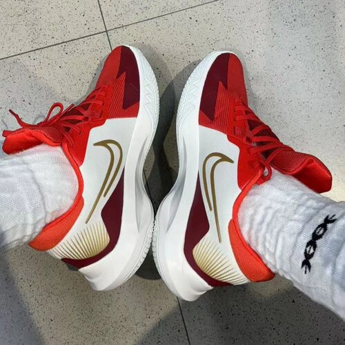Nike Precision 6男女同款红白时尚百搭减震低帮篮球鞋DD9535-006
