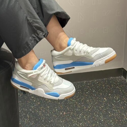 Jordan Air Jordan 4 大童白色舒适百搭低帮儿童休闲鞋FQ7938-104